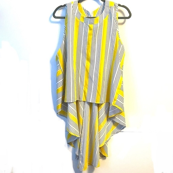 High low vertical striped tank - Picture 1 of 4